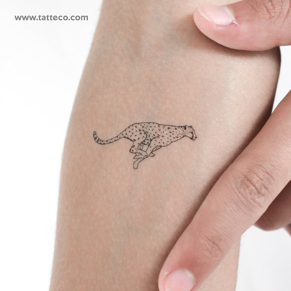 Cheetah Temporary Tattoo - Set of 3