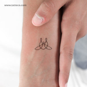 Small Family Of Three Unity Symbol Temporary Tattoo - Set of 3