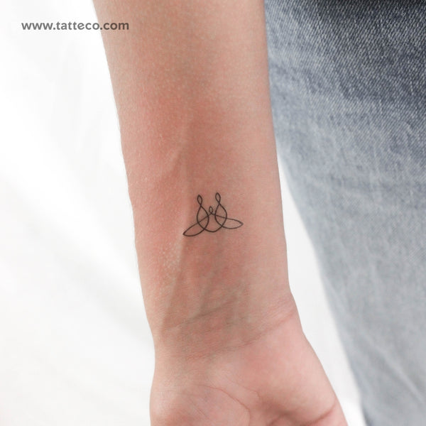 Small Family Of Three Unity Symbol Temporary Tattoo - Set of 3