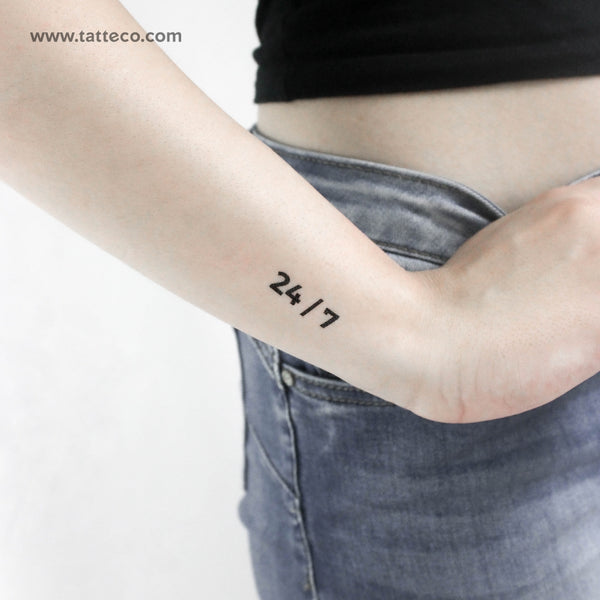 24/7 Temporary Tattoo - Set of 3