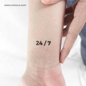 24/7 Temporary Tattoo - Set of 3