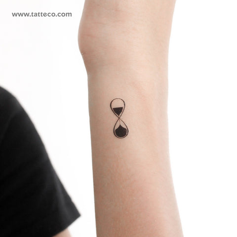 Infinity Hourglass Temporary Tattoo - Set of 3