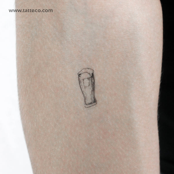 Pint Of Beer Temporary Tattoo - Set of 3