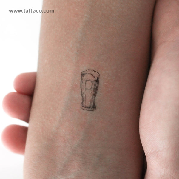 Pint Of Beer Temporary Tattoo - Set of 3