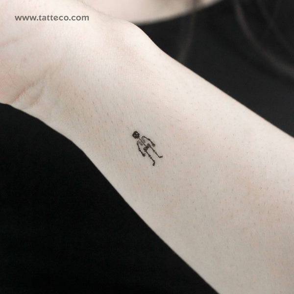 Tiny Skeleton Temporary Tattoo - Set of 3