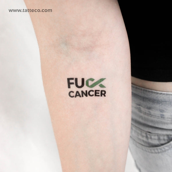 Fuck Liver Cancer Temporary Tattoo - Set of 3