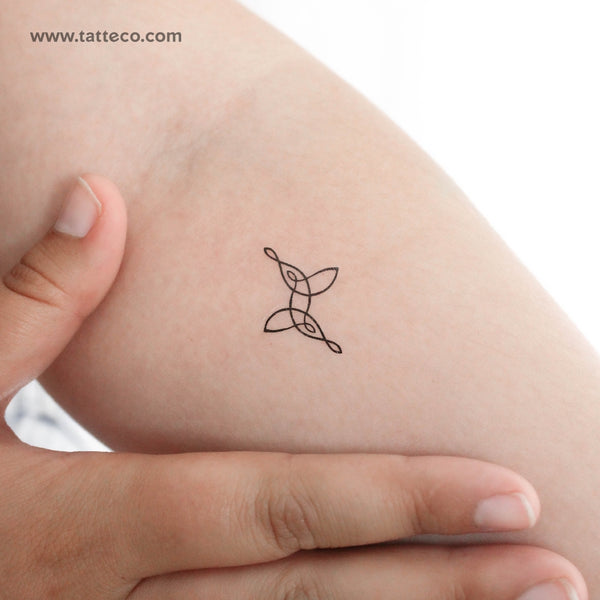 Small Family Symbol Temporary Tattoo - Set of 3