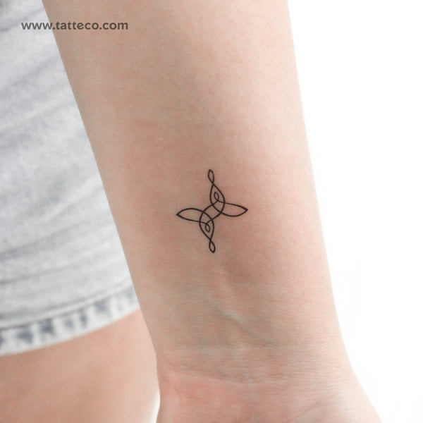 Small Family Symbol Temporary Tattoo - Set of 3