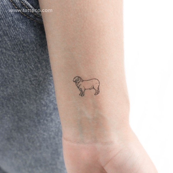 Ram Temporary Tattoo - Set of 3