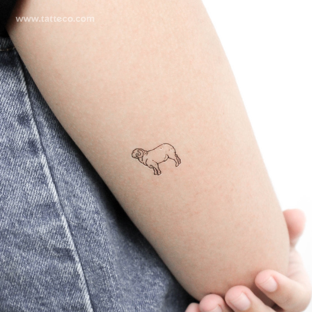 Ram Temporary Tattoo - Set of 3