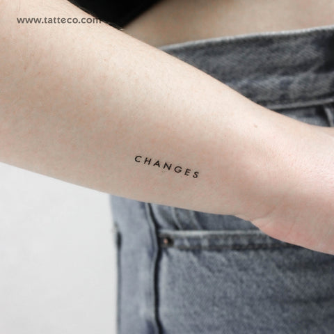 Changes Temporary Tattoo - Set of 3