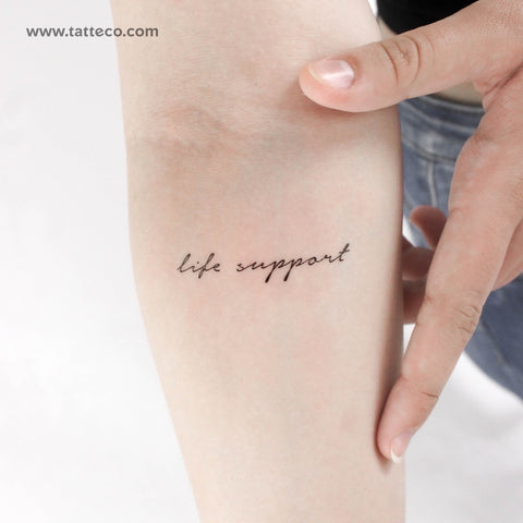 Life Support Temporary Tattoo - Set of 3