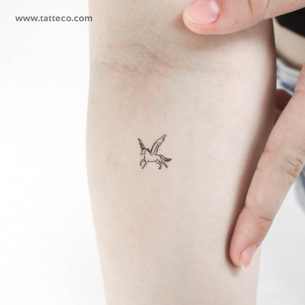 Tiny Pegasus Temporary Tattoo - Set of 3