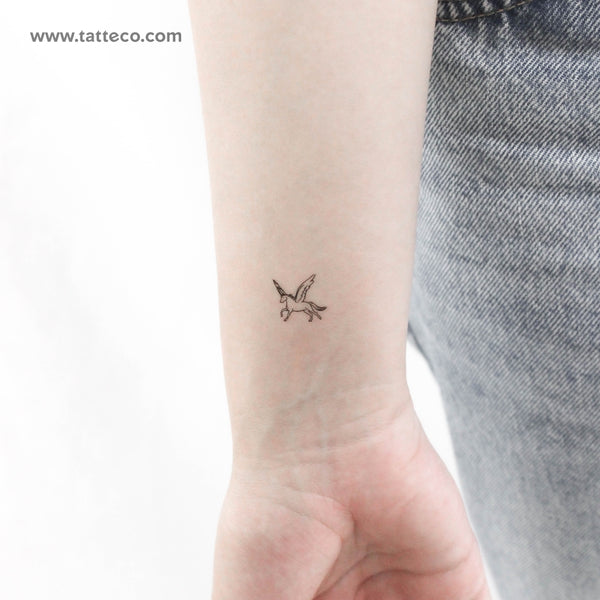 Tiny Pegasus Temporary Tattoo - Set of 3