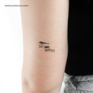 Shit Happens Temporary Tattoo - Set of 3