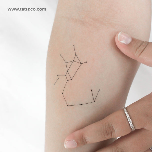 Sagittarius Constellation Temporary Tattoo - Set of 3