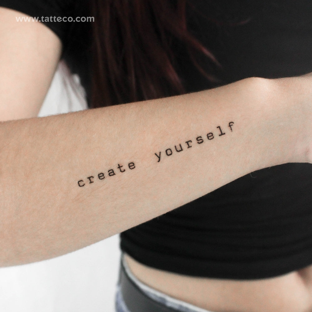 Create Yourself Temporary Tattoos - Set of 3