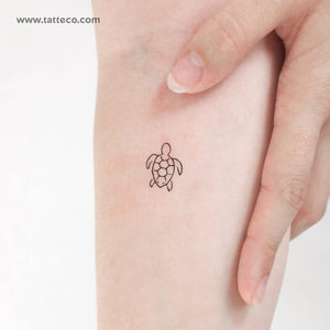 Little Turtle Temporary Tattoo - Set of 3