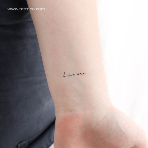 Small Liam Temporary Tattoo - Set of 3