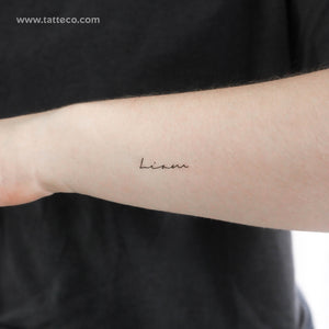 Small Liam Temporary Tattoo - Set of 3