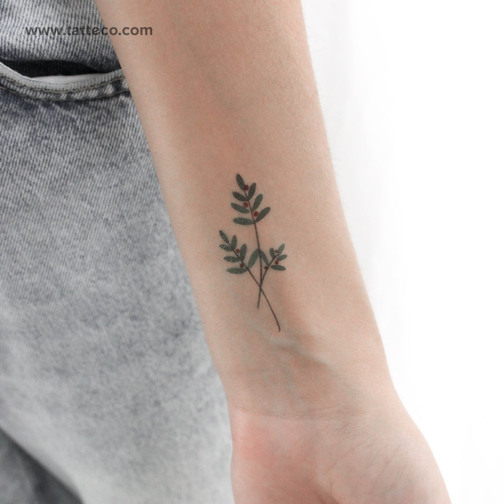 Berry Branch Temporary Tattoo by Zihee - Set of 3