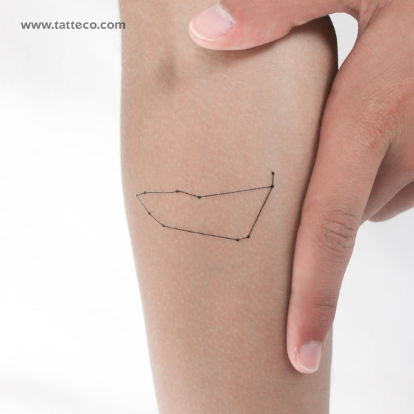 Capricornus Constellation Temporary Tattoo - Set of 3