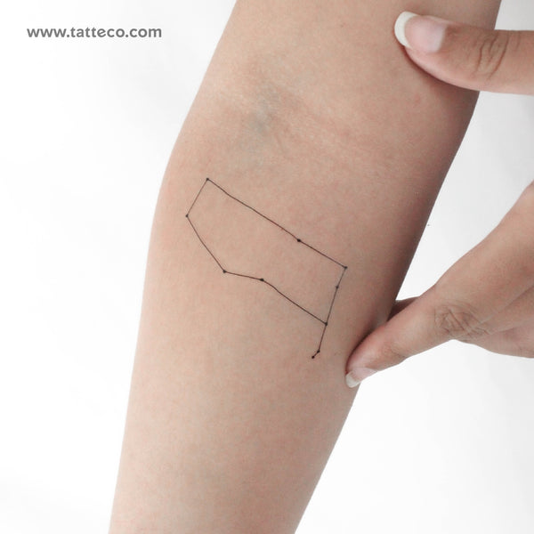 Gemini Constellation Temporary Tattoo - Set of 3