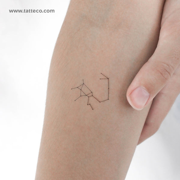 Small Sagittarius Constellation Temporary Tattoo - Set of 3