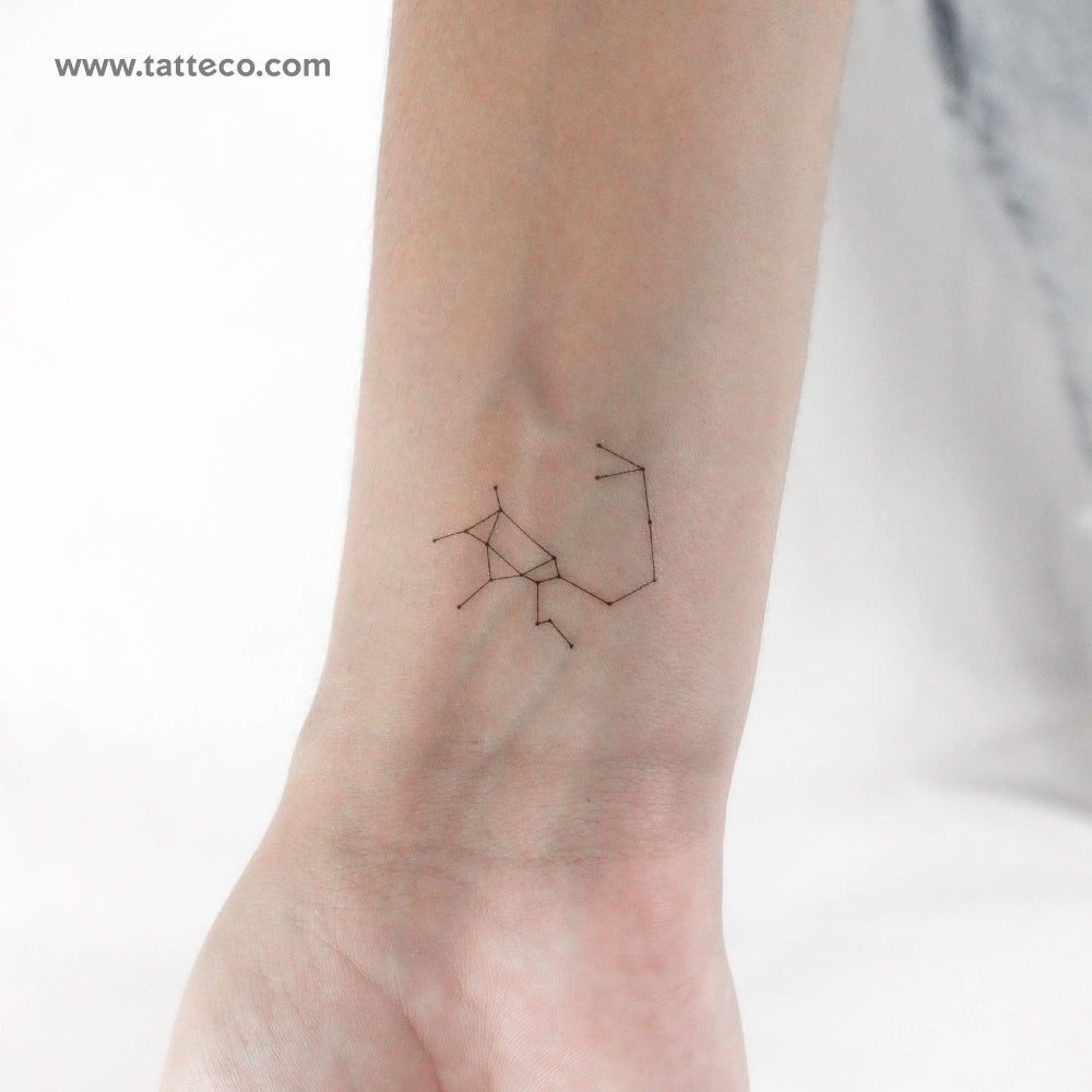 Small Sagittarius Constellation Temporary Tattoo - Set of 3