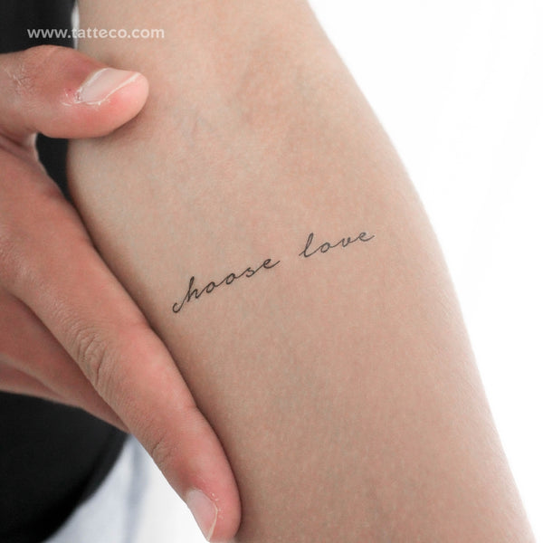 Choose Love Temporary Tattoo - Set of 3