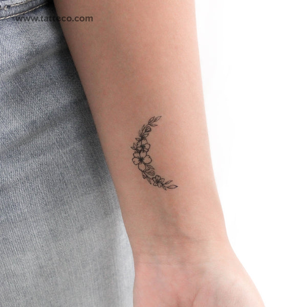 Flower Moon Temporary Tattoo - Set of 3