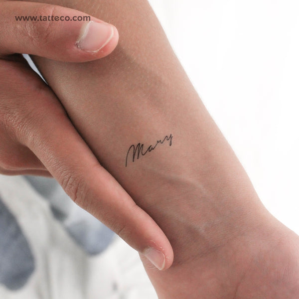 Mary Temporary Tattoo - Set of 3