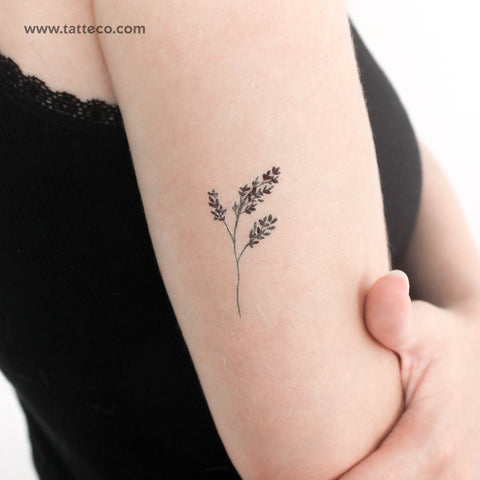 Green Branch Temporary Tattoo by Zihee - Set of 3