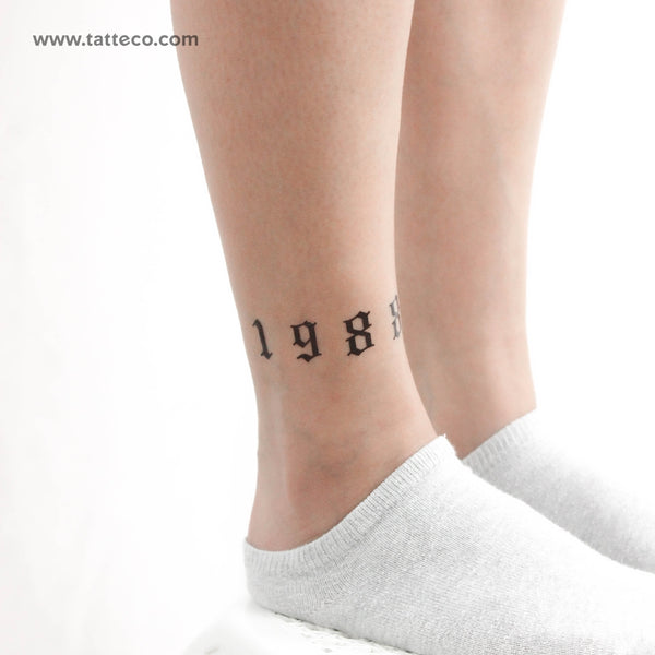 Rihanna 1988 Temporary Tattoo - Set of 3