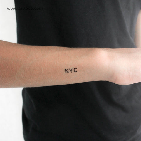 NYC Temporary Tattoo - Set of 3