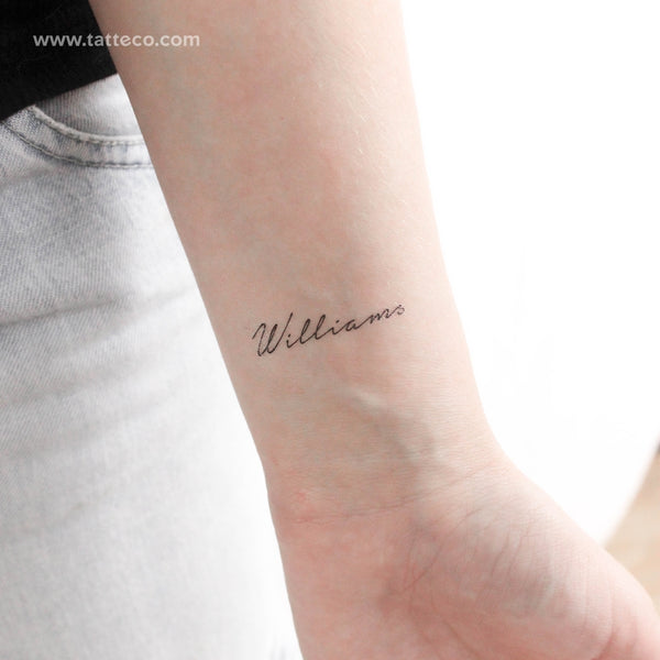 Williams Temporary Tattoo - Set of 3