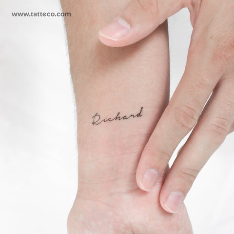 Richard Temporary Tattoo - Set of 3