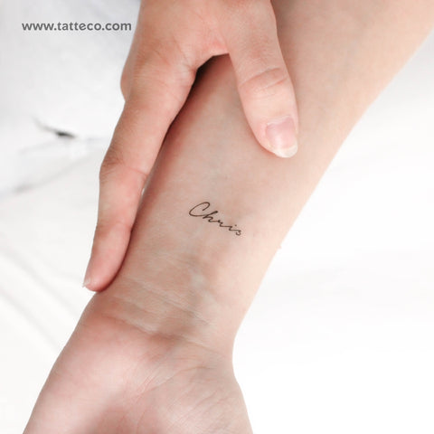 Chris Temporary Tattoo - Set of 3