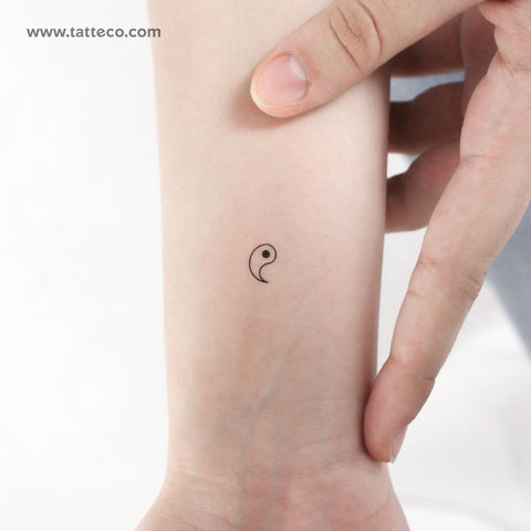 Yang Temporary Tattoo - Set of 3