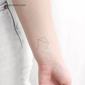 Small Libra Constellation Temporary Tattoo - Set of 3