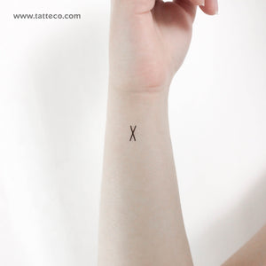 Gyfu Rune Temporary Tattoo - Set of 3