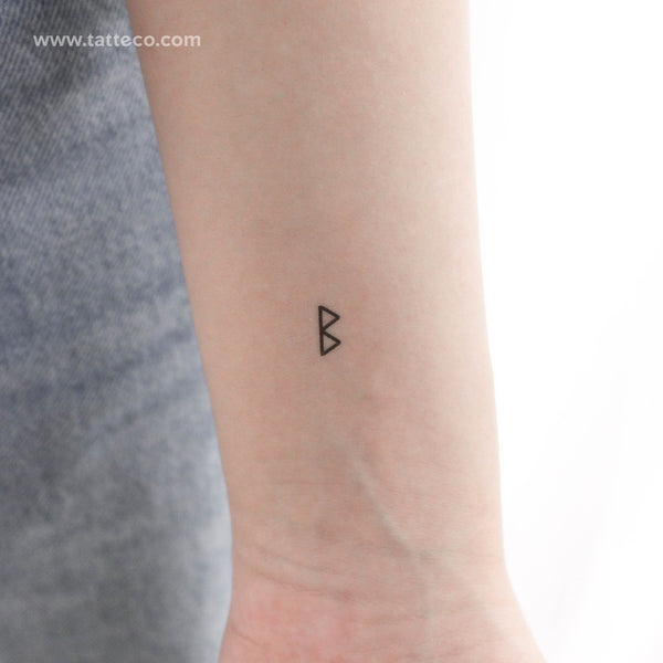 Berkanan Rune Temporary Tattoo - Set of 3