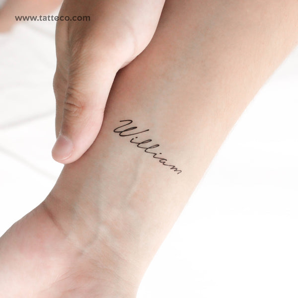 William Temporary Tattoo - Set of 3