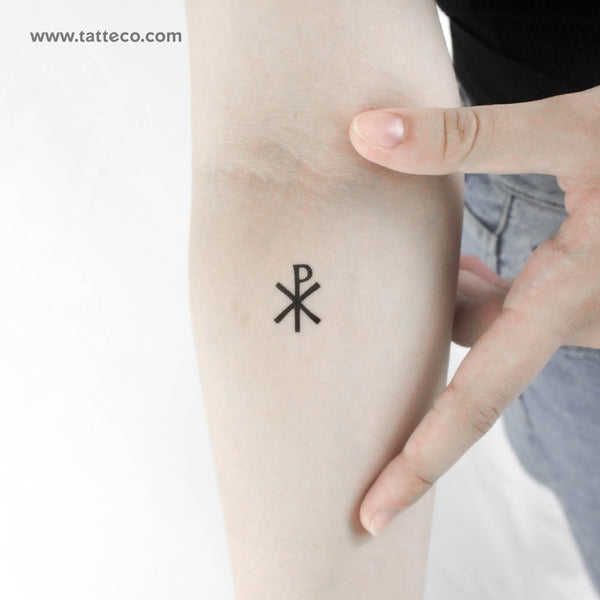 Chi Rho Temporary Tattoo - Set of 3