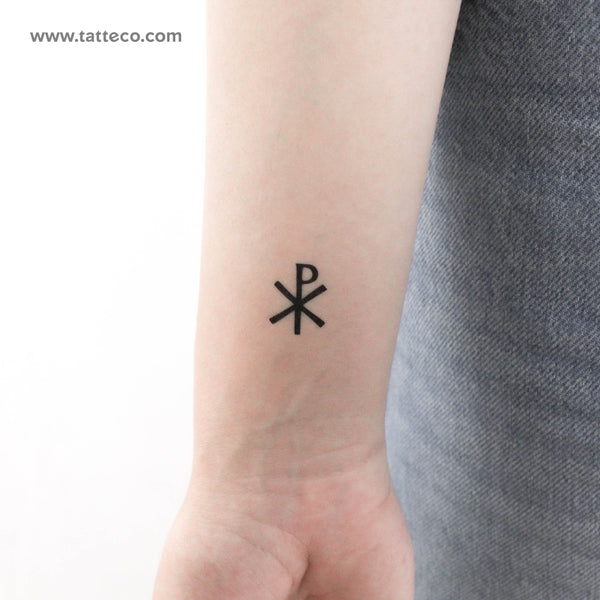 Chi Rho Temporary Tattoo - Set of 3