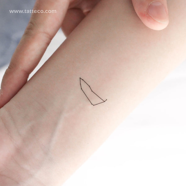 Tiny Capricornus Constellation Temporary Tattoo - Set of 3