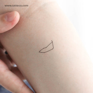 Tiny Capricornus Constellation Temporary Tattoo - Set of 3