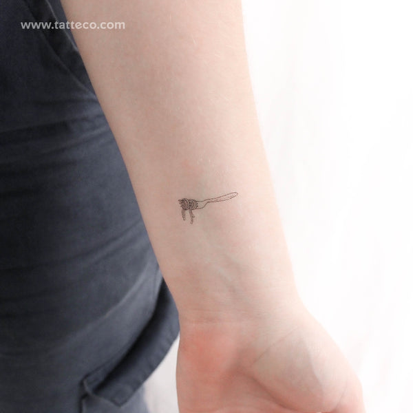 Spaghetti Fork Temporary Tattoo - Set of 3