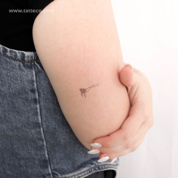 Spaghetti Fork Temporary Tattoo - Set of 3