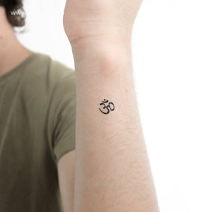 Tiny Om Temporary Tattoo - Set of 3